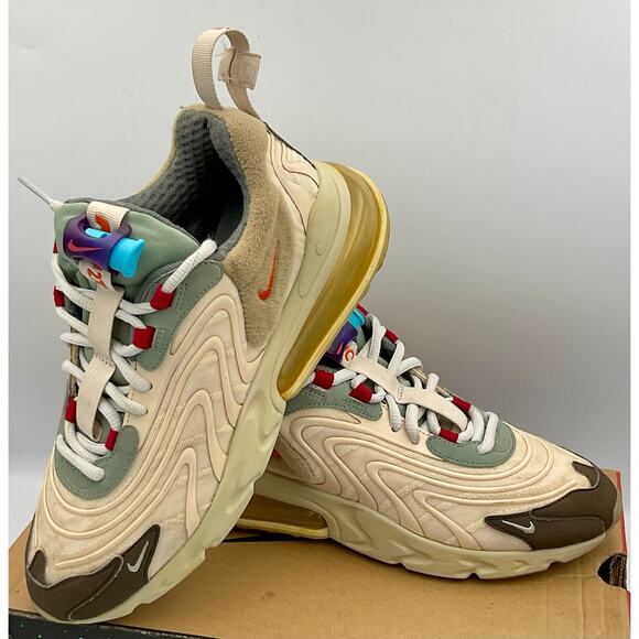 Travis Scott x Nike Air Max 270 React ENG Cactus Trails Sz 6 CT2864 200 #285 main image 8